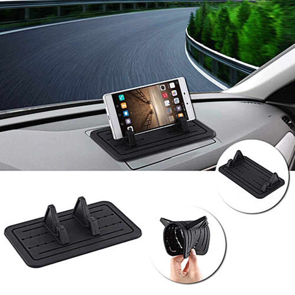 Car Silicone Pads Car Pad Holder Cell Phone Mount Cradle Dock for Smartphones, GPS, Glasses