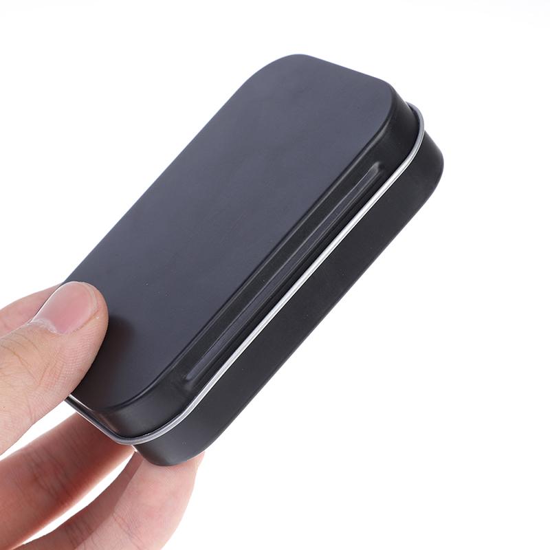 Trusă de supraviețuire Tină Mică goală Metal Tin Flip Cutie de depozitare Cutie Organizator pentru chei de bomboane de bani