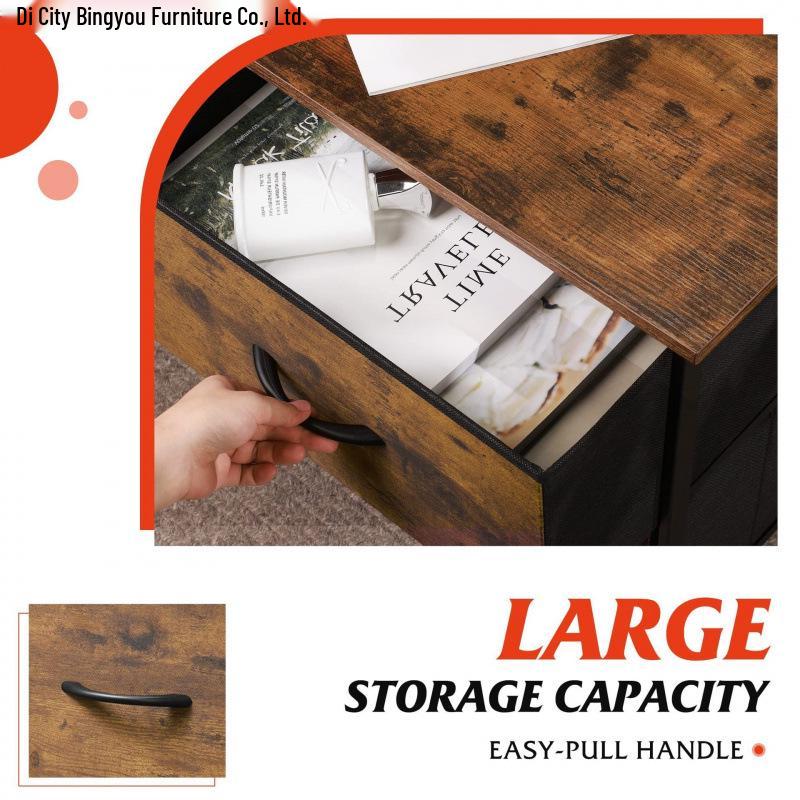 Nachttisch im amerikanischen Stil mit multifunktionalem Schubladenschrank