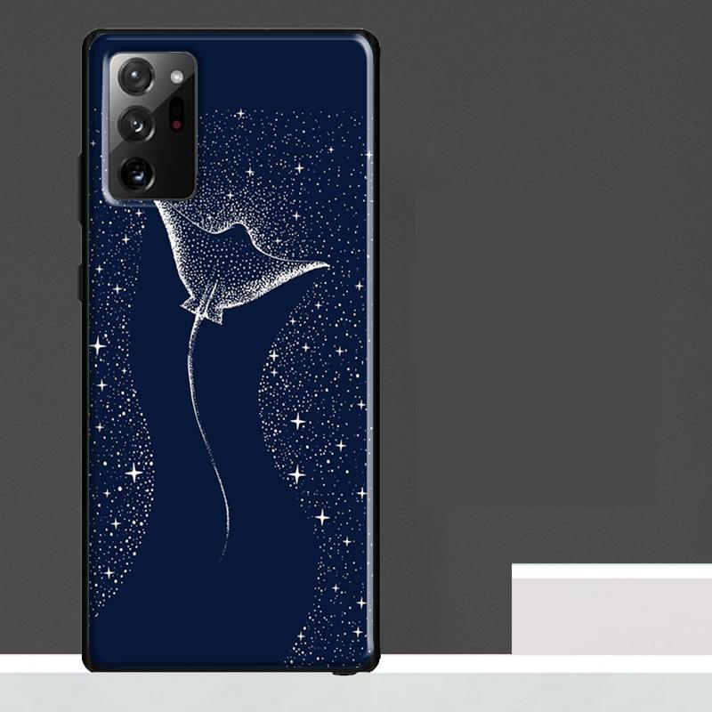 Starry Orca Whale Shark Case For Samsung Galaxy S24 Ultra S23 S22 S21 S25 Ultra S9 S10 S20 Plus S25 FE Phone Cover