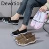 Pegged and Thick-soled Women's Shoes, Lightweight and Slip-resistant Casual Shoes Devotion