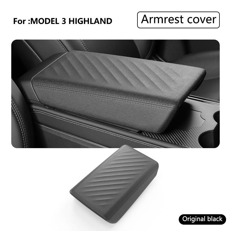 YZ for Tesla Model 3 Highland Y Juniper TPE Central Armrest Pad Soft Case Armrest Box Protective Cover Anti-scratch Accessories