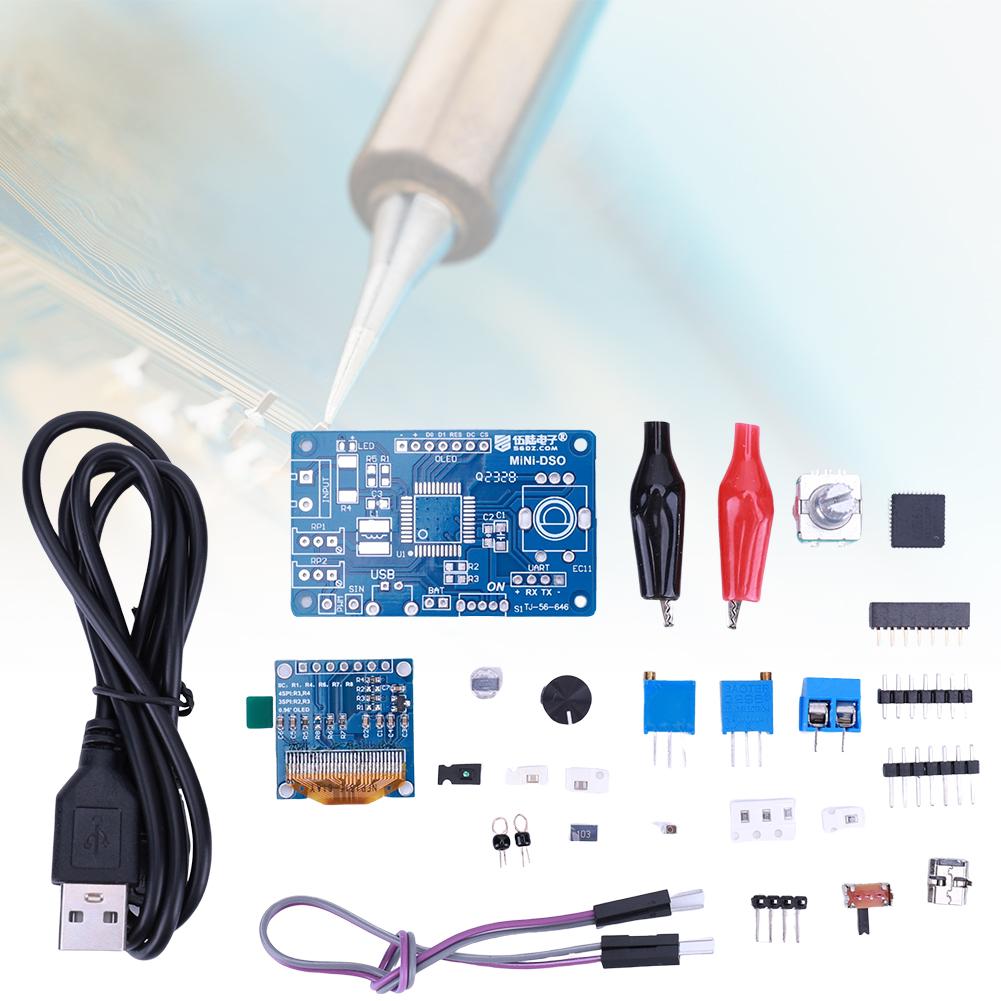Mini DOS LCD Oscilloscope Kit STC8K8A Single Chip Microcomputer Electronic Welding Training Production of Loose Parts