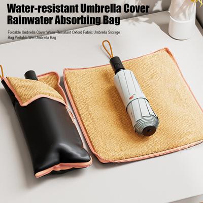 Capa de Guarda-chuva Dobrável Tecido Oxford Resistente à Água Saco de Armazenamento de Guarda-chuva Portátil Saco para Guarda-chuva Molhado