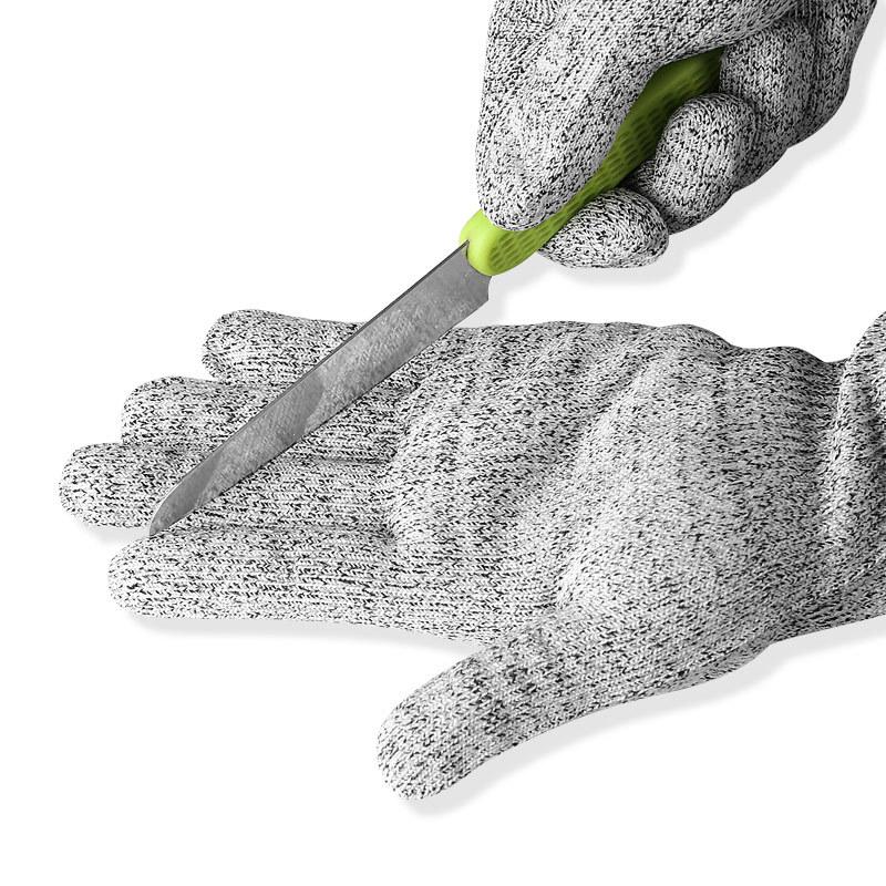 HPPE Anti-cut Gloves Anti-cut Food Grade Slaughter Kitchen Gloves Fishing Woodworking Garden Anti-tie and Stab-proof Gloves