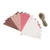 12Pcs/Set Flags String Waterproof Outdoor Decor Supplies Vibrant Color Triangle String Bunting Banner for Camping for ST310