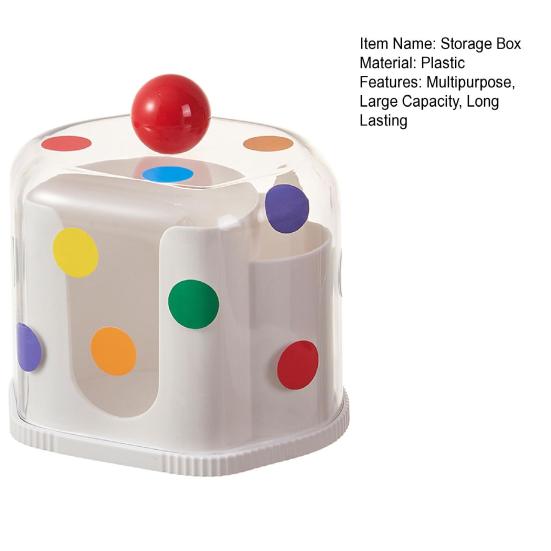 Cotton Ball Holder Cosmetic Storage Case Large Capacity Dustproof Transparent Cotton Pad Dispenser Swabs Holder