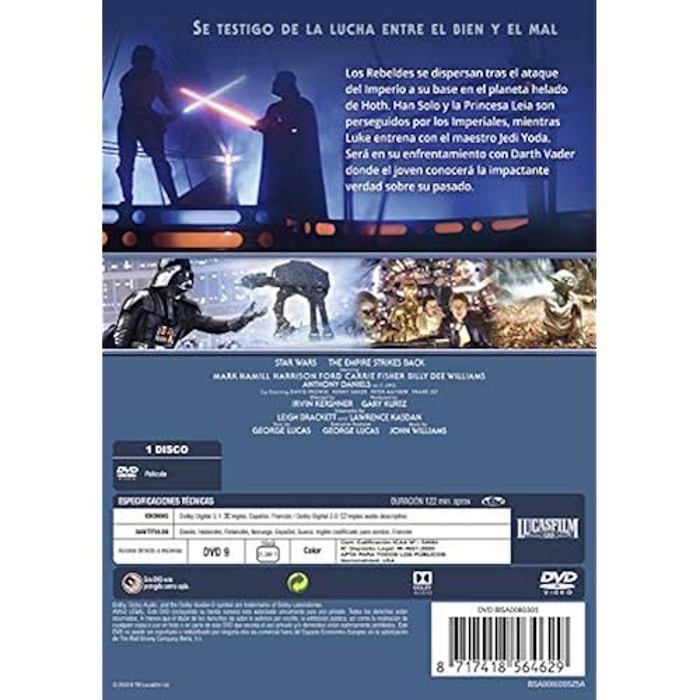 Dvd - star wars - episode v - l'empire contre-attaque - version originale - import 2020 - mixte