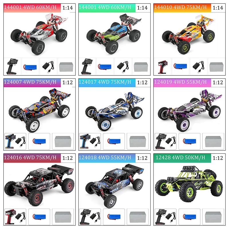 WLtoys144010 4WD Model with A Top Speed of 75 Km/h 1:14 Scale, High-speed Remote-controlled Off-road Drifting Racing Car for Boy