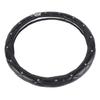 Car Steering Wheel Cover Black Crown Crystal Style Anti Slip Steering Wheel Protector for 38cm Steering Wheel