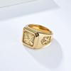 Eagle Geometry Rings Stainless Steel Men Personalized Fashion Ring Jewelry