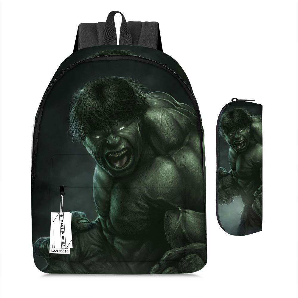 3-delige Schoolrugzakset voor Studenten Grote Capaciteit Oxford Stof Schooltas met Schouderband en Etui School bag + pencil case