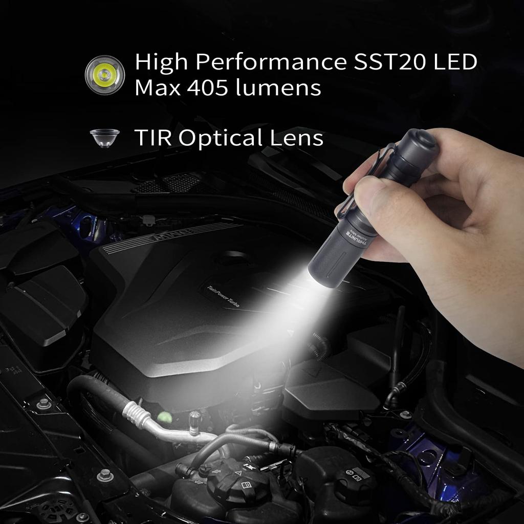 Lanternă ThruNite Archer MINI Mică, la îndemână, EDC Echipată cu funcție de comutare a luminozității SST20, modul stroboscopic pentru întrerupere de curent în caz de dezastru