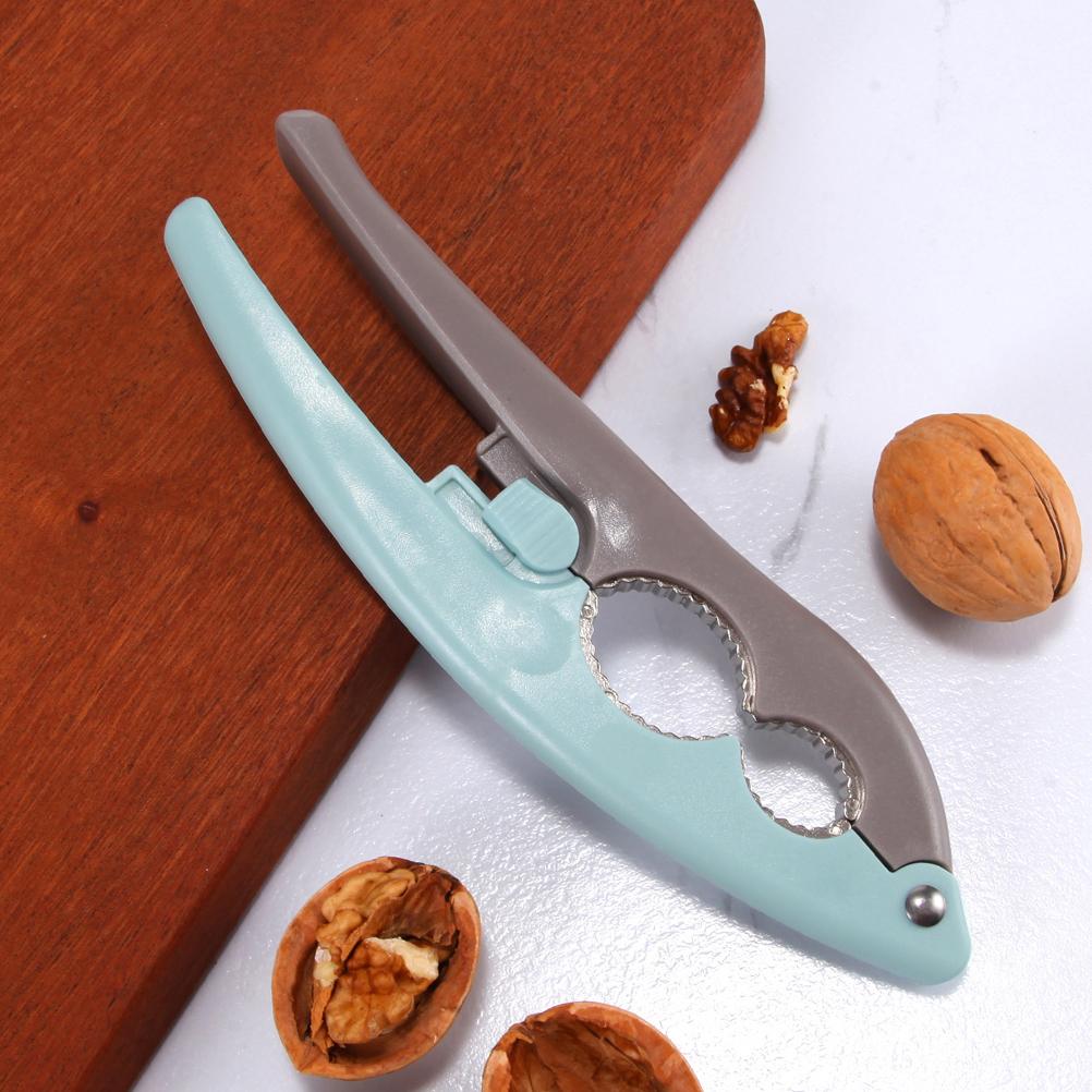 Non Slip Handle Walnut Cracker Kitchen Nutcracker Sheller Clip Tool Clamp Plier for Razil Nuts