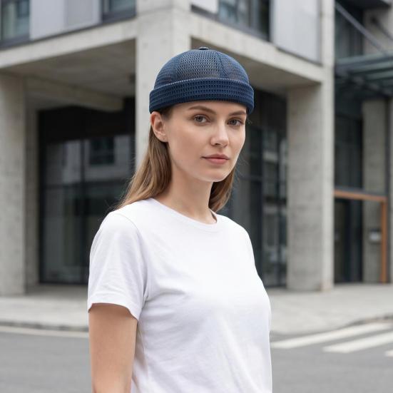 1/2 stk. Netkasket Justerbar Skyggeløs Hat til Mænd Åndbar Ultra Kølende Dock Hat Let Foldbar Sommerstil Hip-Hop Kasket Udendørs Brug