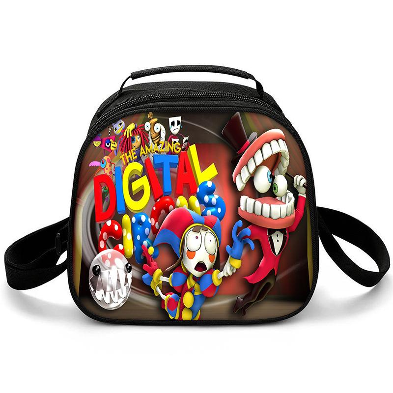 Magic Digital Circus Lunch Bag Student Ice Bag Children'S Meal Box Bag Handheld Shoulder Bag Cartoon Meal Bag