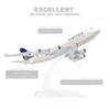 QIYUMOKE United Airlines Boeing 747 Airplane Diecast Finished Model with Plastic Desktop Display Creative Passenger Aircraft Decoration 1/400 Model,