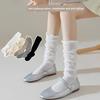 Ballet-style Socks, Women's Thigh-high Socks, Autumn and Winter Thin Lace Pile Socks, Long Socks, School Style