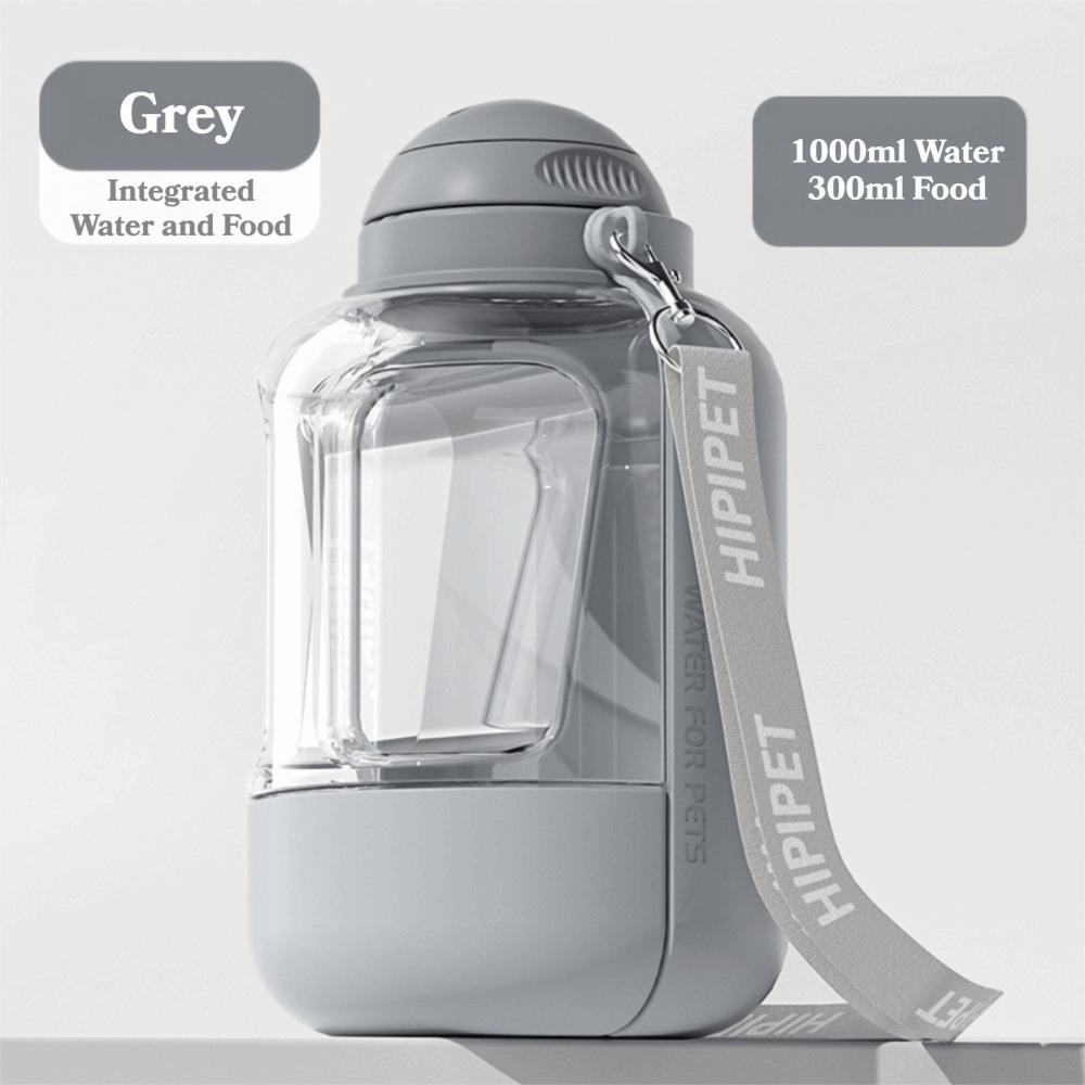 Large Capacity Pet Water Bottle Portable Water Bowl Pet Food Bowl for Pet Outdoor Walking