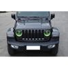 Green Headlight Lamp Cover Trim Decor Ring for Jeep Wrangler JL 2018+Accessories