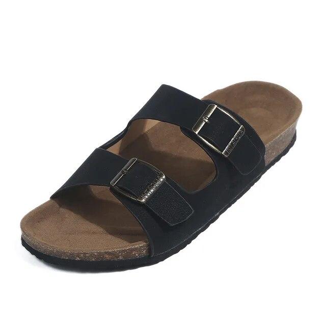Sandale pentru femeie de vară ieftine Pantofi plat Sandale din piele intoarsa Sandale cu talpa pluta Sandale casual Flip Flop Papuci de plaja Pantofi plati Marimea Plus 44