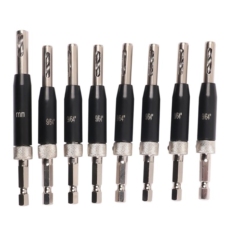 

Самоцентрирующийся шарнирный резьбонарезной инструмент, набор центрирующих сверл, дырокол, регулируемые оконные сверла, сменные сверла чёрный