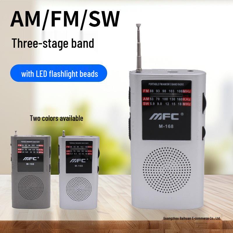 

Portable Full Band FM/AM/SW Outdoor Emergency Radio сірий колір