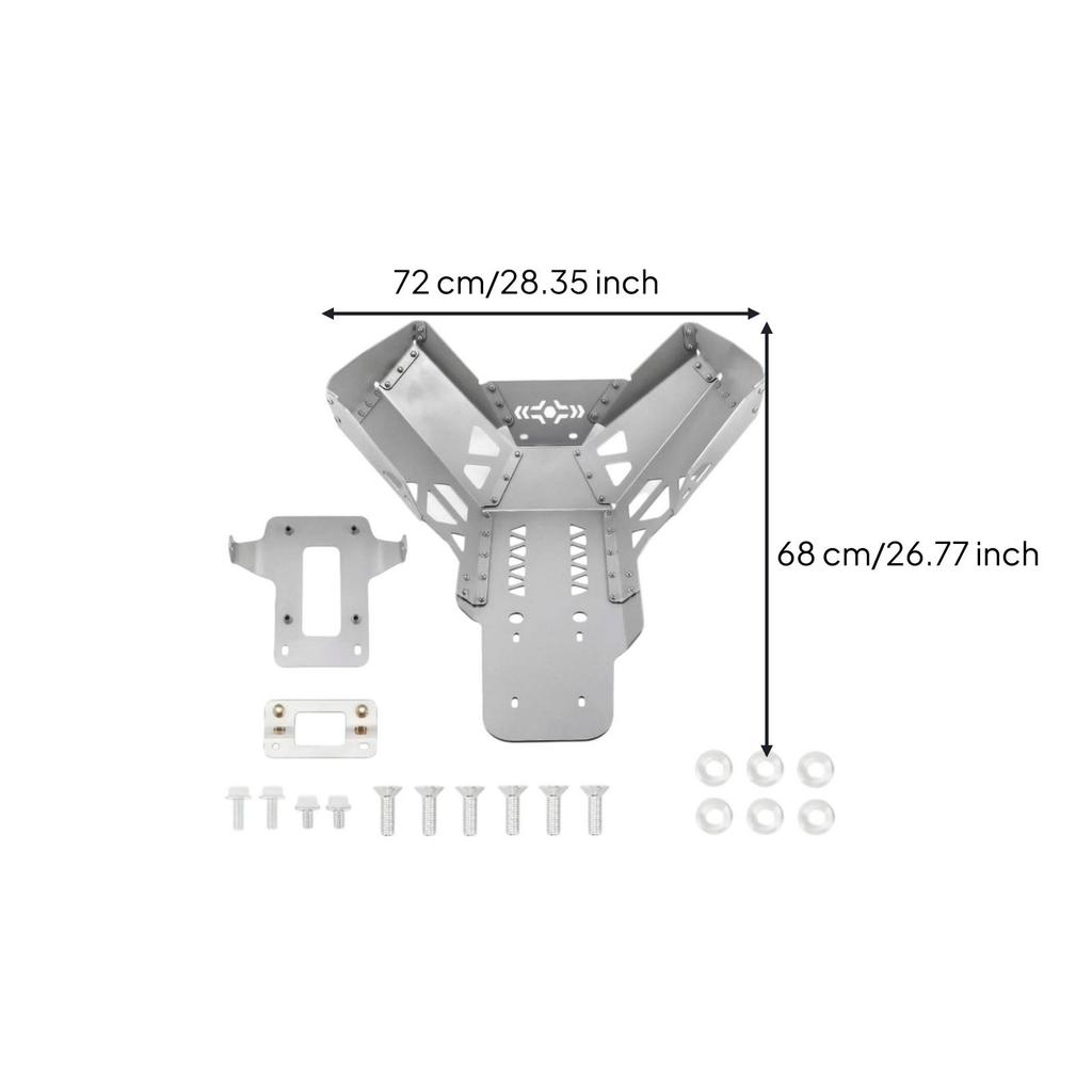 Motorcycle Engine Lower Shock Absorption Resistant Skid Plate with