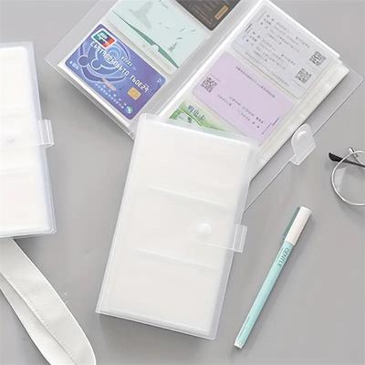 Clear Portable Multi-Slot Business Card Album Photocard Binder Book Multi-Purpose Jewelry Storage Photo Storage Album