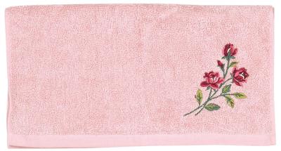 Senko [SDS] Sweet Rose Hand Towel (approx. 33 X 75 Cm), Pink, Floral Rose Print, Stylish, 60149