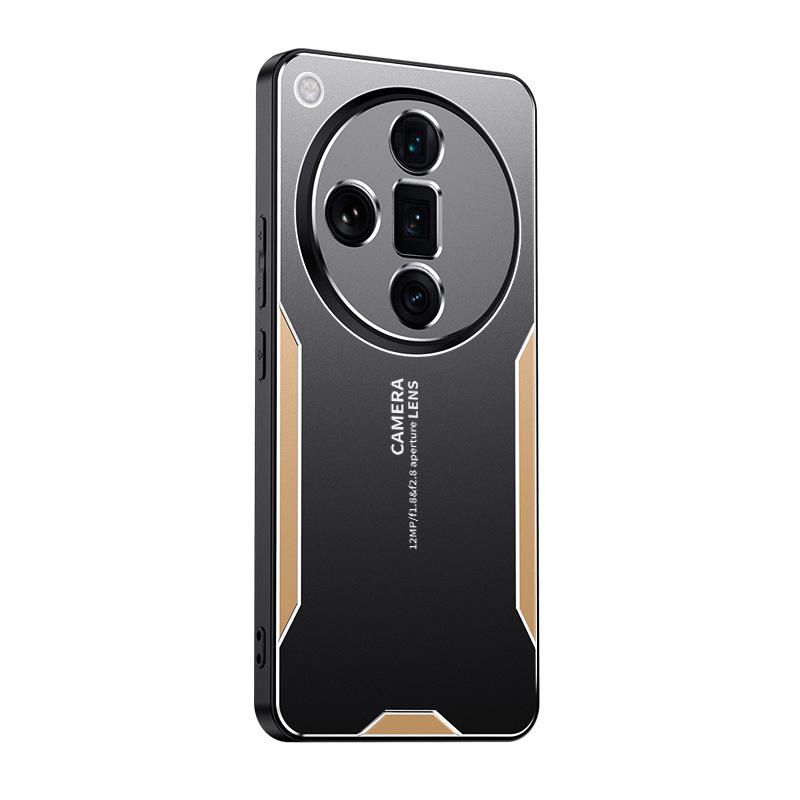 Aluminum Alloy Frosted Full Lens Protective Cover for Oppo Find X7, Find X6 Pro, and Find X5 Mobile Phones