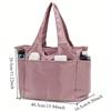 Chic Oxford Fabric Tote Bag for Women - Spacious & Stylish with Multiple Pockets, Perfect for Travel & Everyday Use