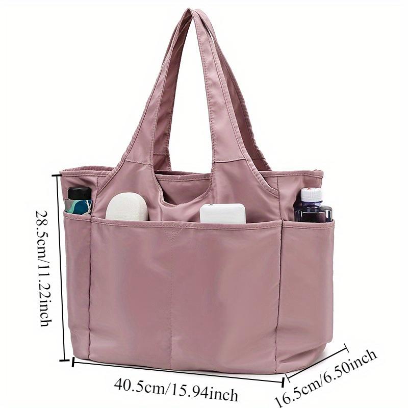 Chic Oxford Fabric Tote Bag for Women - Spacious & Stylish with Multiple Pockets, Perfect for Travel & Everyday Use