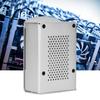 For   4 Model B Black Aluminum Case Box Enclosure with Heatsink Bracket (Black)