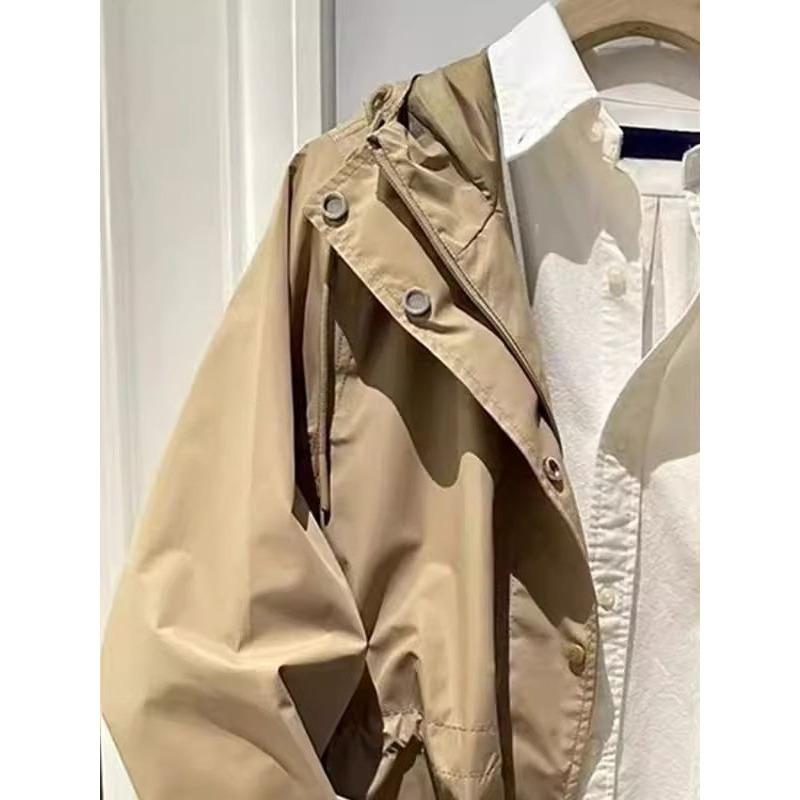 Krótka kurtka Letni Wiosenny i Jesienny Płaszcz Trencz Nowa Damska Kurtka Narzędziowa Mały Garnitur Styl Zagraniczny