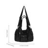 Ladies Washed Spice Girl Locomotive Bag Large Capacity Trend Multi-Pocket Shoulder Bag