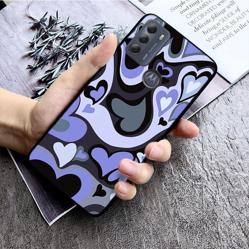 Latte Love Kaffe Hjerte Deksel for Motorola Moto Edge 20 Edge 20 Lite E7 Power E40 E20 One Action G10 G Play G22 G52 G60 E32 G8