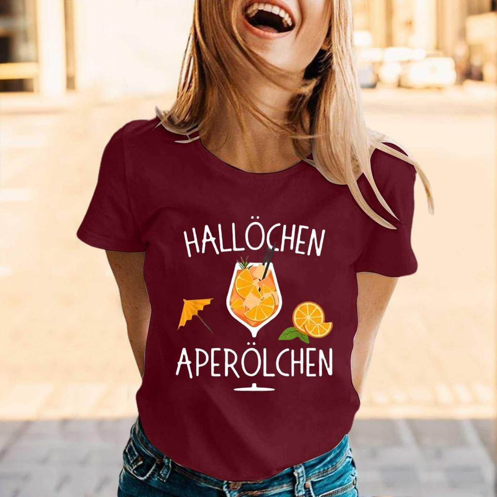 Summer Party Travel Short-sleeved T-shirts and Shirts, Weekend Casual Loose Vacation Shirts