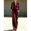 QICED Women's  Long Sleeve Shirt Collar Fashion Casual Blouses & Shirts