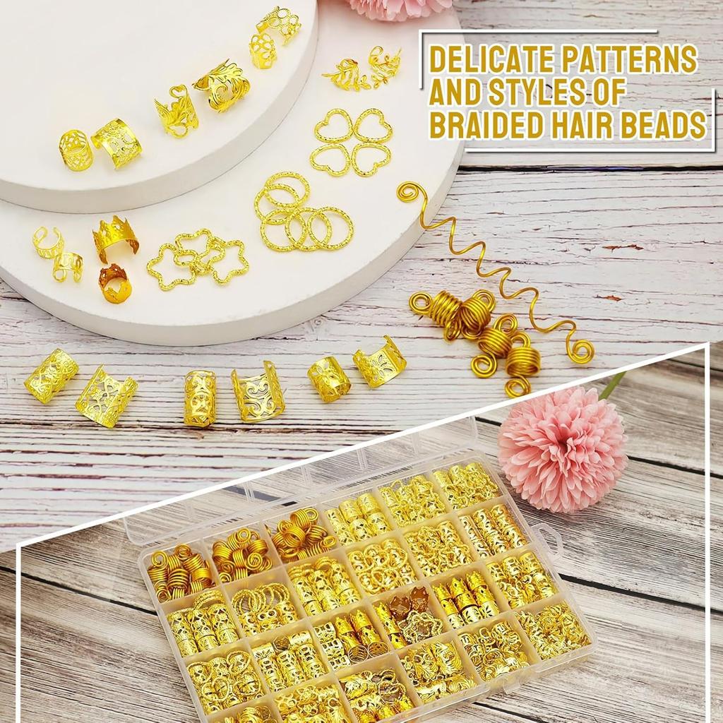 260 Piece Set, Wig Accessories, Braids, Hair Accessories, Gold Dirty Braids, Hair Extensions, Personalized Trendy Accessories