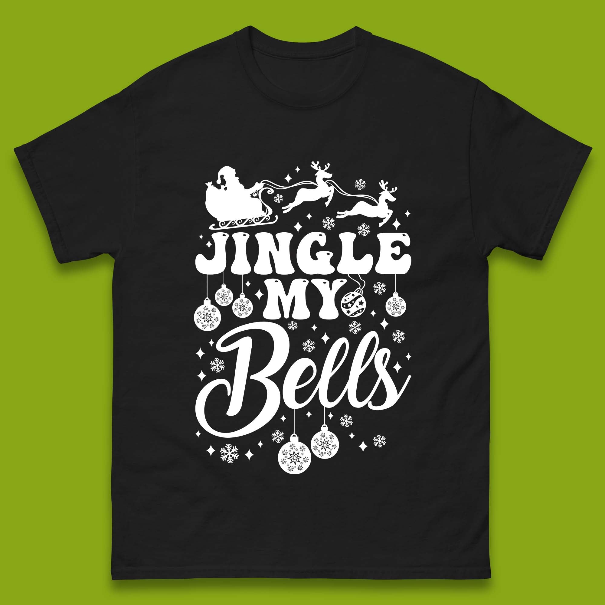 Jingle My Bells Christmas Mens T-Shirt Womens Tops Tees XL