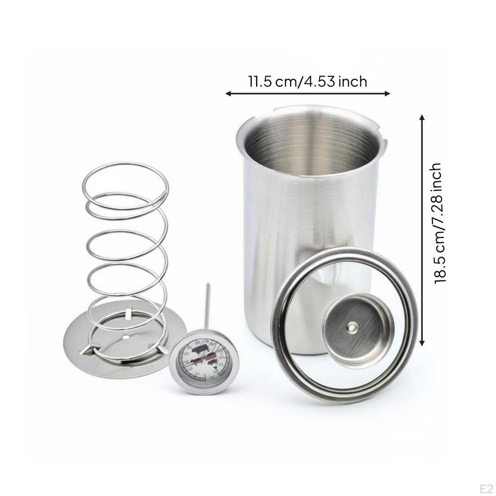 Protein Press Stainless Steel Hams Meat Former for Home Cooks Cup Lid Barrel