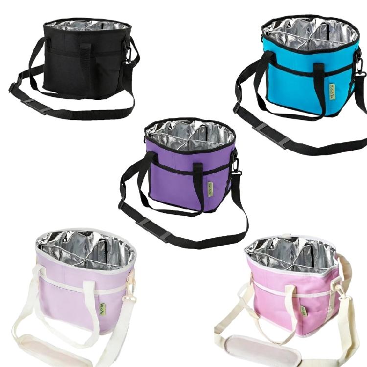 Insulated Beverage Organizer With 4 Compartment For Glasses Bottles And Snacks Universal Cup Storage Holder