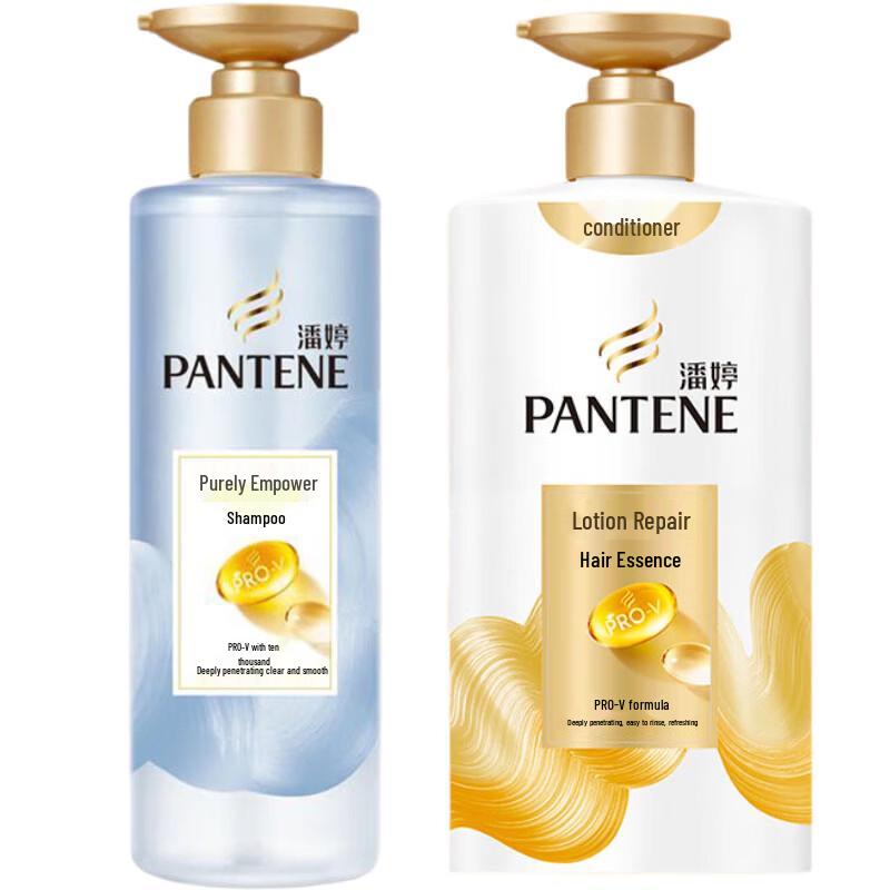 Pantene PRO-V Purifying Scalp Shampoo & Repair Conditioner Set