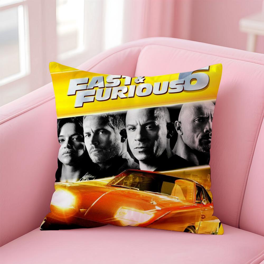 Movie T-The Fast The FuriousS Cushion Cover Home & Car Multi-Scene Pillow Cover - Reversible, Soft & Durable for Daily Use