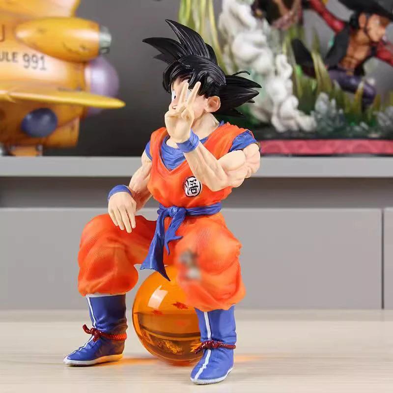 Dragon Ball Anime Vegeta Son Goku Figurine Sitting Action Figures Pvc Model Statue Collection Decoration Desktop Toys Gifts