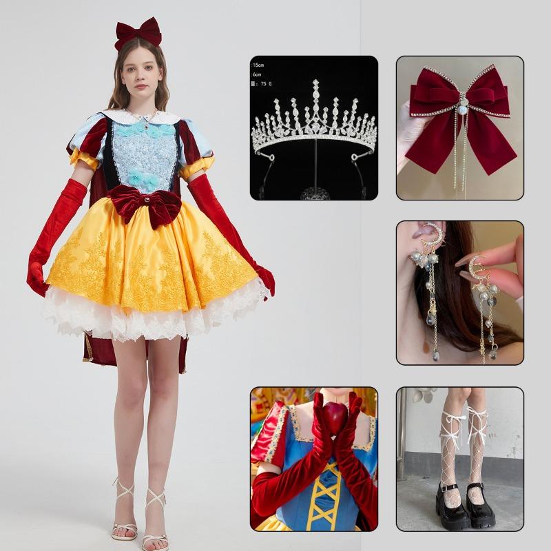 Snow White Ariel Anna Cinderella Bell Elsa Dress Adult Performance Costume