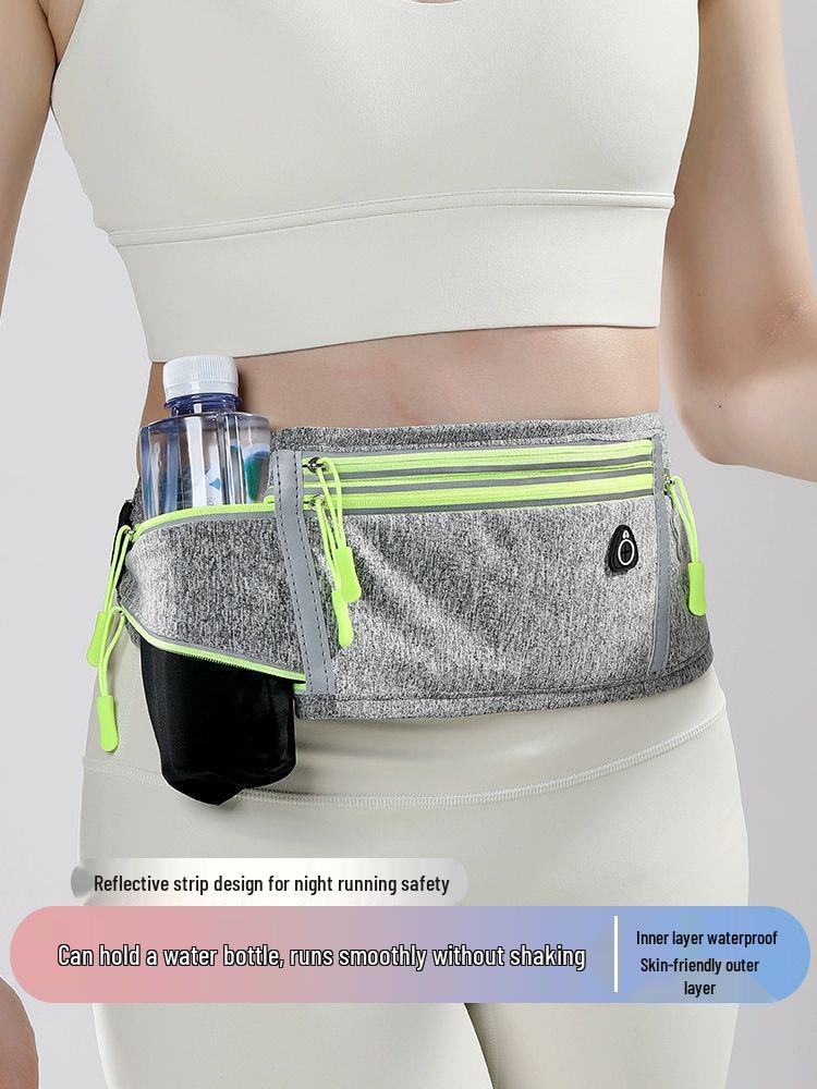 Women's Slim Multi-Pocket Running Pouch with Phone and Water Bottle Holder