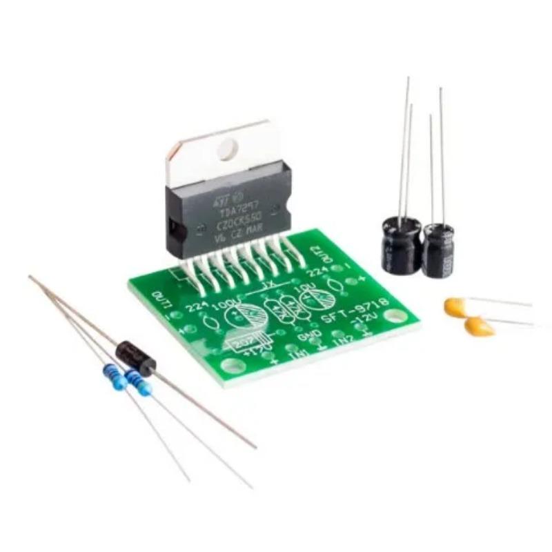 TDA7297 Amplifier Board Bulk DC 12V Pure Rear Stage 2.0 Dual Channel 15W+15W Electronic DIY Kit
