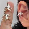 New Arrived Swallow Bird Clip On Earrings for Girls Cute Animal Chinese Style National Tide Earring Ladie Fashion Jewelry Gift